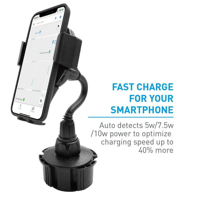 Macally Black Adjustable Car Mount for Universal Cell Phones in