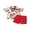 Red Farm, variant on Toddler Baby Boys Farm Circus Gentleman Outfits Infant Baby Boys Summer Clothes Cute Cartoon Animal Print Short Sleeve Button Down Shirts with Bowtie Pockets Shorts Set