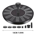 thumbnail image 3 of HCBY Solar Floating Pump, 3.5W Multi-Nozzle Water Fountain, Solar Powered Auto Operation, Decorative Circulation Pump for Garden Pond Pool Bird Bath, 3 of 7