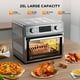 HomeRusso 25L/26.3QT Air Fryer Oven, 24-in-1 Air Fryer Toaster Oven