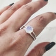 thumbnail image 5 of Hexagon Opal Ring, 925 Sterling Silver Ring, Women Ring, Hydro Opal, October Birthstone, Christmas, Thanksgiving, Tiny Dainty Ring, Handmade, Statement Jewelry, Anniversary, 5 of 8