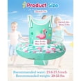 thumbnail image 2 of HeySplash Swim Vest for Age 3-6, Swim Trainer Vests with Adjustable Strap for Boys Girls 29-55lbs, Children Swimsuit, Floating Tube for Beginner,Green Leaves + Pink Flamingo, 2 of 7