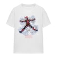 thumbnail image 1 of Deadpool Womens Snow Angels Christmas T-Shirt, 1 of 6