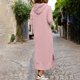 thumbnail image 4 of mfyjkho Vestidos para mujer, Falda de vestir con abertura y bolsillo con capucha informal de color liso para mujer Vestidos de playa para mujer l, 4 of 7