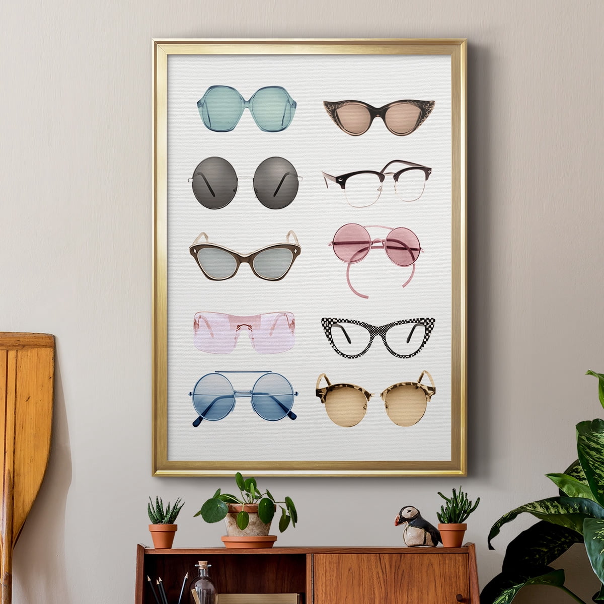 Vintage Glasses II Premium Classic Framed Print - Ready to Hang
