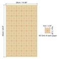 thumbnail image 2 of Uxcell Maobian Xuan Paper with 2" Grid, Half Raw Ripe Xuan, 25"x15"(Light Yellow), 70Pack, 2 of 6