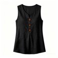 thumbnail image 5 of Ihhxva Women's V-Neck Tank Top Sleeveless Solid Color Stretchable Summer High-Low Casual Beach Vacation S-3XL, 5 of 6