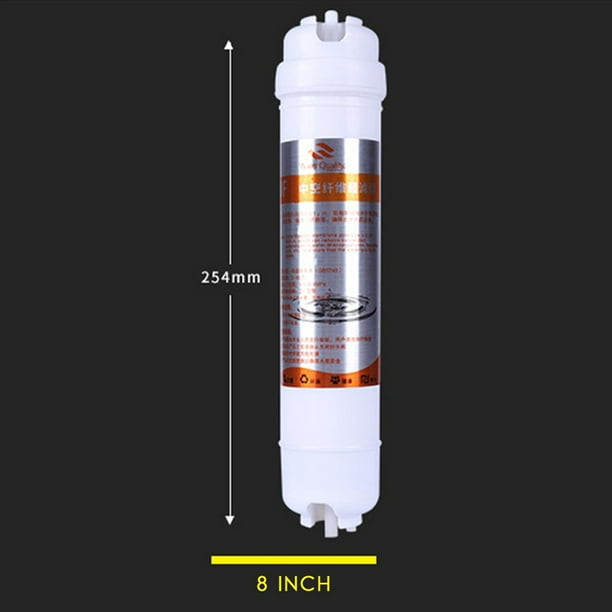 3X Filtro Purificador de Agua de 8 Pulgadas y 1/4 Pulgadas Elementos de Filtro de ConexióN RáPida Membrana de UltrafiltracióN UF Elementos de Filtro Integrados