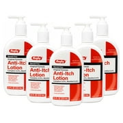 5 Pack - Rugby Original Formula Anti-Itch Lotion Camphor 0.5% , Menthol 0.5%, Steroid-Free, for Dry Skin, Insect Bite, Poison Ivy, Sunburns, 7.5 Fl Oz
