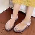 thumbnail image 4 of DuoJiaJ Girls Summer Fashion Jelly Sandals Open Toe Soft Sole Beach Shoes With Breathe Holes For Outdoor Play Kids Sandals Girls Size 10, 4 of 5