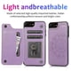 thumbnail image 2 of Funda para iPhone 7 Plus 8 Plus con tarjetero de piel sintética con estampado de flores de datura, 2 of 5