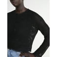 thumbnail image 3 of Scoop Women’s and Women’s Plus Crochet Flower Cardigan Sweater, Lightweight, Size XS-4X, 3 of 3