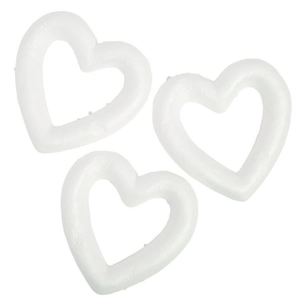 Mini Foam Heart Wreaths Craft Supplies 12 Pieces