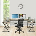 thumbnail image 2 of Giantex L-Shaped Computer Desk, Writing Desk Workstation w/Round Edge, Modern PC Laptop Computer Table for Home Office, Rustic Brown, 2 of 8