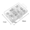 thumbnail image 3 of 140PCS Ceiling Hooks Heavy Duty Screw Cup Hook for Bathroom Kitchen Wall Ceiling Hanging Various Size Combination, 3 of 7