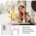 thumbnail image 2 of Compatible with Samsung Galaxy A23 5G Case with Magnetic Stand Clear,Phone Samsung A23 5G Case Silicone Transparent Support Wireless Charging Shockproof Luxury Protective Cover (Pink), 2 of 14
