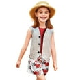 thumbnail image 4 of Kiijoy Girls Sequin Leopard Print Vest Kids Stylish Sleeveless Cardigan Top, Sizes 6-7, 4 of 4