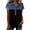 Black, variant on Womens Denim Shirt Summer Tops Dressy Casual Collar Button V Neck Henley Shirt Fashion Patchwork Western Going Out Blouses