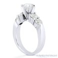 thumbnail image 3 of Round Cut Charles & Colvard Forever Brilliant 5-Stone Engagement Ring in 14k White Gold, 3 of 5