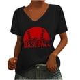 thumbnail image 1 of Birdeem T-Shirt Sans Manches à Col en V Imprimé Mode Décontractée pour Femmes, 1 of 5