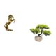 thumbnail image 5 of Estatua del caballo,Estatua de caballo de pie hecha a mano de resina de cafetería,Árbol bonsái artificial,Árbol bonsái artificial para decoración de escritorio de interior y hogar,Árbol, 5 of 8