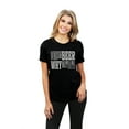 thumbnail image 2 of Wine Or Beer Why Not Both Women's Fashion Relaxed T-Shirt Tee Heather Black Large, 2 of 5