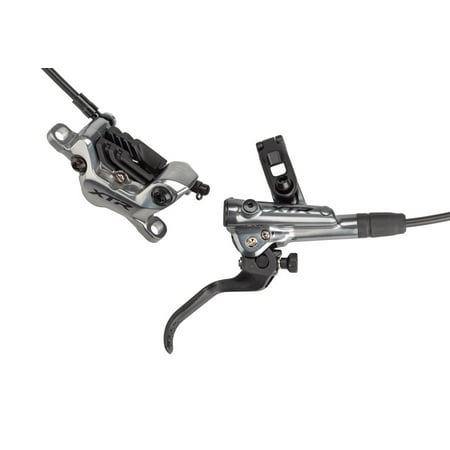 Hydraulic Post - Shimano XTR BL-M9120/BR-M9120 Disc Brake and Lever - Rear, Hydraulic, Post Mount, Finned Metal Pads, Gray