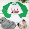 thumbnail image 4 of Mchoice Christmas Sweatshirt for Women Pactchwork Round-Neck Santa Claus Printed Sweatshirt Long Sleeve Comfortable Regular Blouse Tops, 4 of 5