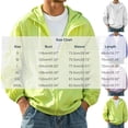 thumbnail image 3 of Men's UPF 50+ Sun Protection Hooded Jacket, Lightweight Quick Dry Loose Fit Outdoor Windbreaker, Unisex Casual Summer Thin Coat White, 3 of 6