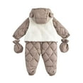 thumbnail image 6 of Cowsor Toddler Snowsuit Baby Boy Girl Winter Snow Ski Suit Clothes Hooded Jumpsuit Romper Coat Outwear, 6 of 7