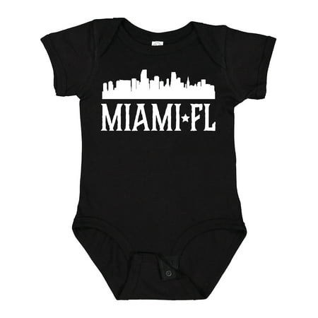 

Inktastic Miami Florida Skyline FL Cities Boys or Girls Baby Bodysuit