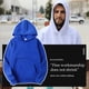 thumbnail image 3 of Sudadera con capucha Sudadera con capucha unisex de algodón Sudadera con capucha que absorbe el sudor Sudadera con capucha, azul, S Noticed AP000776-07, 3 of 7