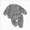 B111--Light Gray, variant on Toddler Sports Set Casual Loose Two Piece Set Sweatshirt Set Outfits Fall Winter Outfit 18-24 Months Boy Girl Yellow Fall Winter Tops Pants Pajamas & Dailywear Set