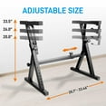 thumbnail image 4 of Pyle PKST38 Heavy Duty Adjustable Folding Z Style Piano Keyboard Stand, Black, 4 of 7