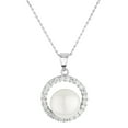 thumbnail image 1 of Véritable Chaîne de Perles Collier en Argent, 1 of 1