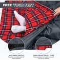 thumbnail image 5 of Agemore Queen Double Sleeping Bag, Flannel Cotton, 2-Person, Waterproof, Lightweight for Camping, Backpacking, Hiking, 5 of 7