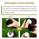 thumbnail image 4 of Advancent Bolsa de almacenamiento de pelotas de Golf, riñonera para exteriores, riñonera impermeable, funda protectora dura, hebilla para Golf, 4 of 6