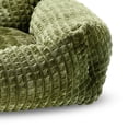 thumbnail image 5 of Vibrant Life Small Flannel Waffle Texture Bolster Cat or Dog Bed, Green, 17" x 21", 5 of 7