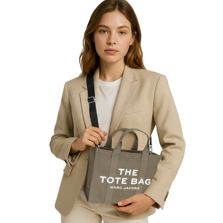 【関税込み】The Medium Tote Bag - Marc Jacobs - Slate Green Marc Jacobs Designer Handbag - Women's Medium Tote Bag