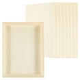 thumbnail image 1 of Uxcell 6"x8" Tableros de Madera, 8 Piezas de Tablero de Lienzo de Madera sin Terminar, Color Madera, 1 of 6