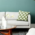 thumbnail image 2 of Ox Bay Woven Geometric Throw Pillow, Green and White, 20 in. Square, Count Per Pack 1, 2 of 12