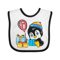 Inktastic Penguin 1st Birthday Boys or Girls Baby Bib