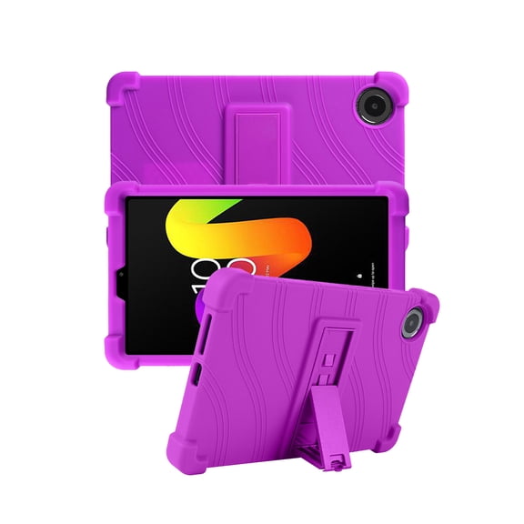 Ylgotdk Silicone Case for TCL TAB 8 Gen 2 Tablet 8.7 Inch with Kickstand (Purple)