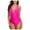 Hot Pink, variant on "Gubotare One Piece Swimsuit Women One Shoulder Tummy Control Ruched Swimsuit High Cut Brazilian Bathing Suit 1 Piece,Black M"
