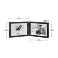 thumbnail image 5 of Malden International Designs Black Concept Wood Picture Frame Double Horizontal 2-5X7 Black, 5 of 5