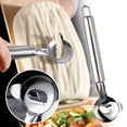 thumbnail image 1 of Veeogra Clearance,Kitchen Gadgets,Vegetable Cutter,1pc Stainless Steel Noodle Cutter for Household Use Stainless Steel Manual Pasta Maker Noodle Making Tool Pasta Roller C,Cooking Utensils,White, 1 of 9