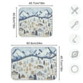 thumbnail image 4 of Yayeee Dish Drying Mat for Kitchen Counter 18"x24" Microfiber Absorbent Pad, Light Blue Mountain, 4 of 7