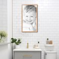 thumbnail image 4 of ArtToFrames 15" x 27" Gold And Stained Brown Picture Frame, 15x27 inch Gold Wood Poster Frame (WOM-4766), 4 of 8