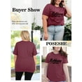 thumbnail image 6 of XCHQRTI Kindness Womens Shirt Plus Size Graphic Tees Short Sleeve Summer Casual T Shirt, 6 of 7