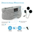 thumbnail image 3 of Sleep Headphones,Bluetooth Sleep Mask 3D Wireless Music Sleeping Eye Mask Sleeping Headphones for Side Sleepers Sleep Mask with Bluetooth Headphones Thin Stereo Speakers Gifts for Men Women,Gray, 3 of 9